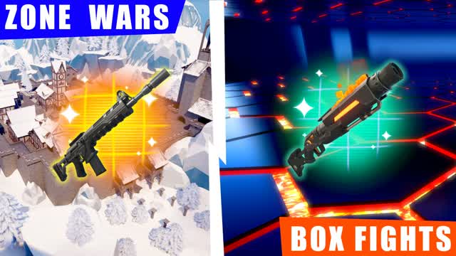 FIRE | ICE BOX PVP & ZONE WARS🥶🔥 — Fortnite Creative map