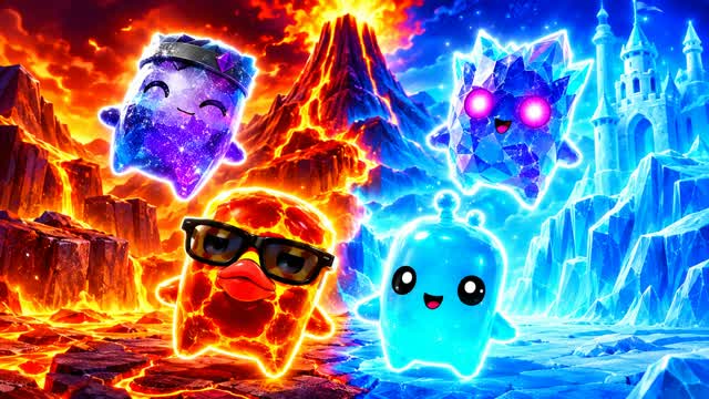 🔥 Red vs Blue 👑 Kingdom Clash — Fortnite Creative map