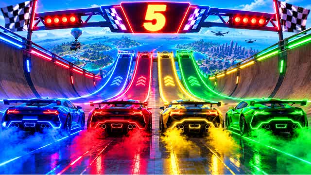 SUPER MEGA RAMP - CAR GAME — Fortnite Creative map