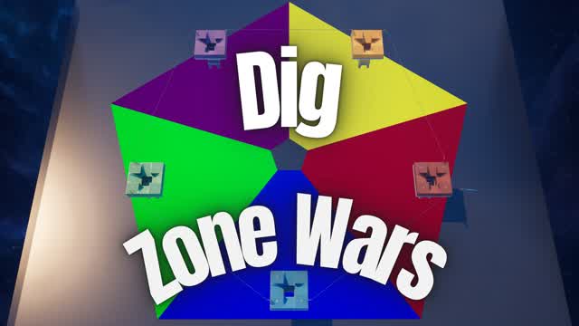 Dig Zone Wars — Fortnite Creative map cover art