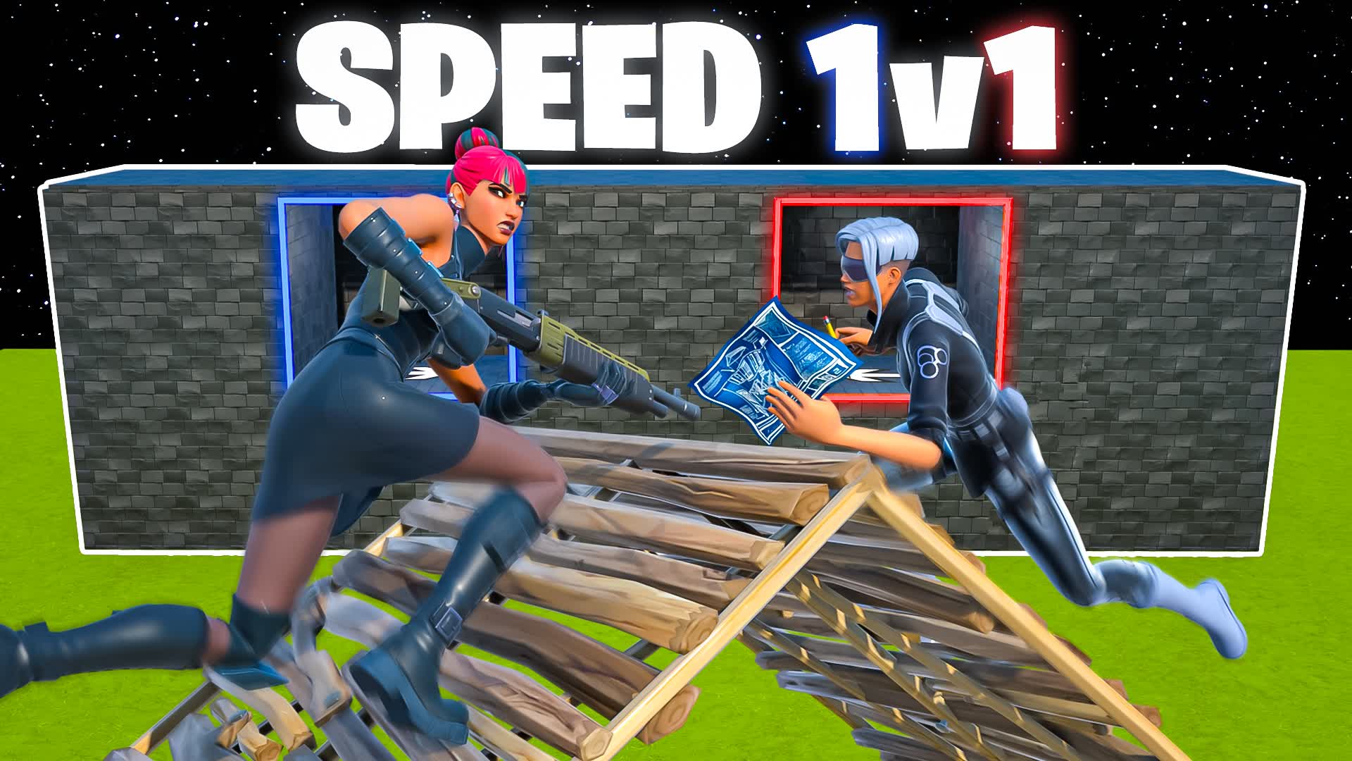 Speed 1v1 Zone Wars — Fortnite Creative map