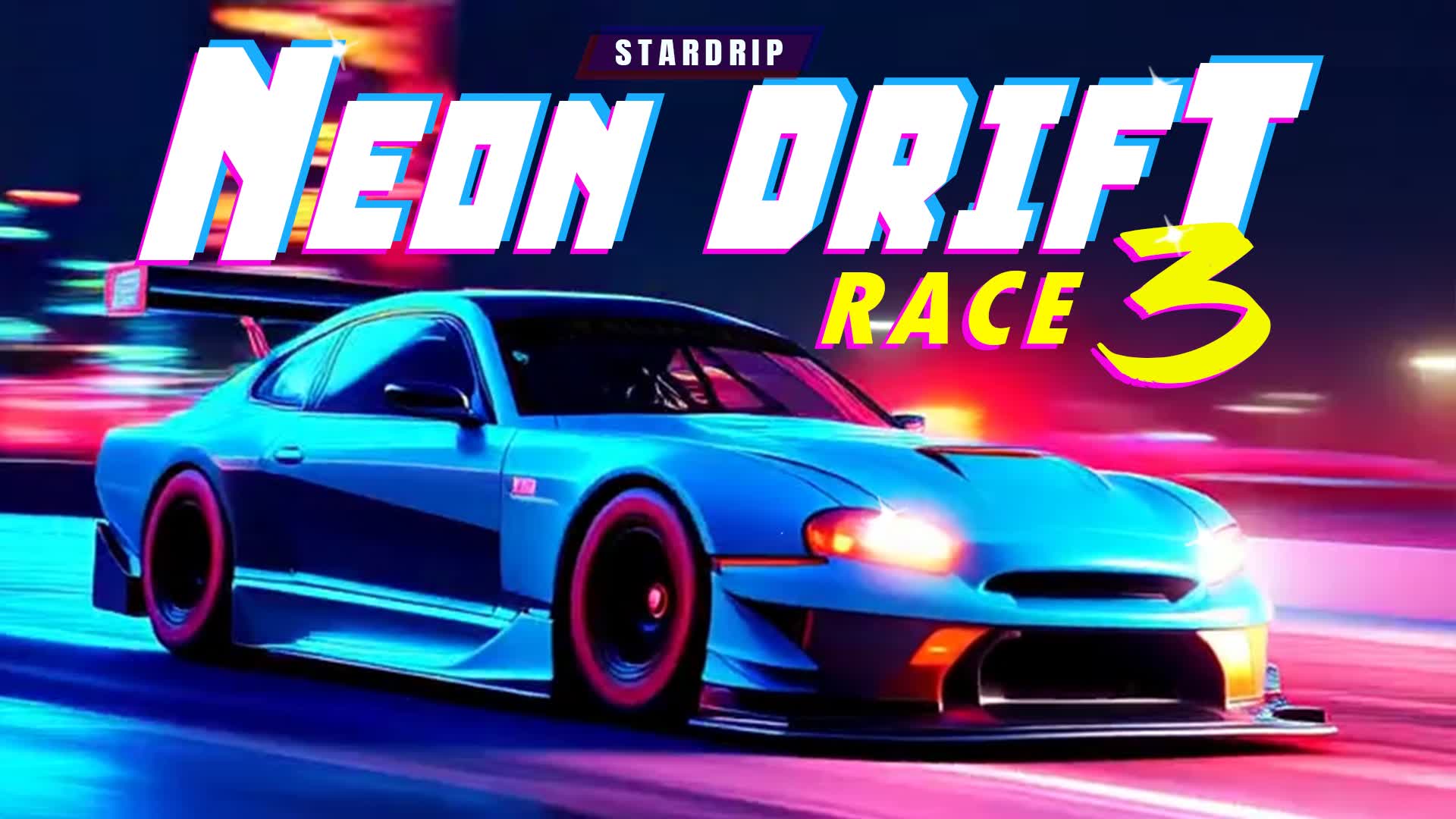 Neon Drift Race 3 — Fortnite Creative map