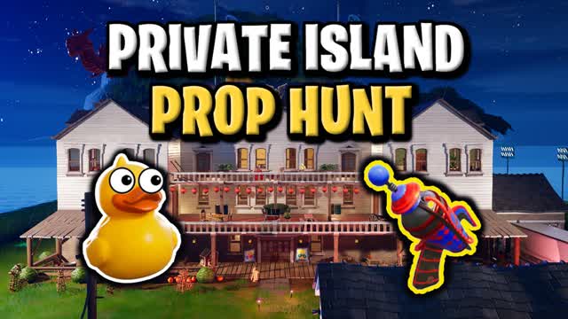 PRIVATE ISLAND PROP HUNT — Fortnite Creative map cover art