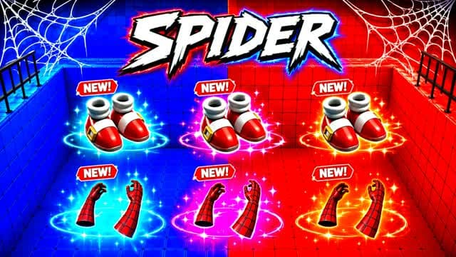SPIDER-MAN RED VS BLUE RVB — Fortnite Creative map