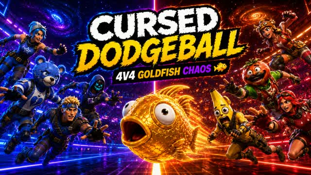 Cursed Dodgeball — Fortnite Creative map cover art