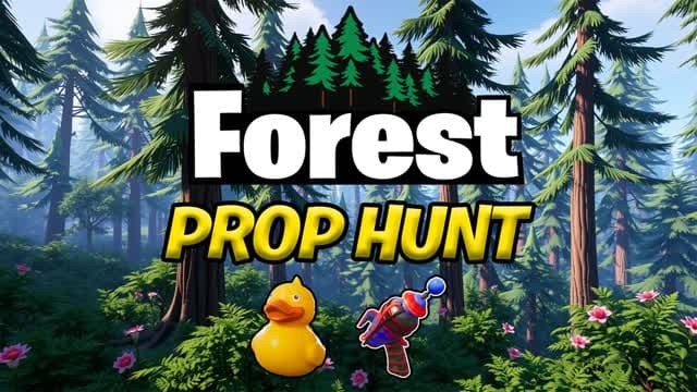 FOREST PROP HUNT 🌳 — Fortnite Creative map cover art