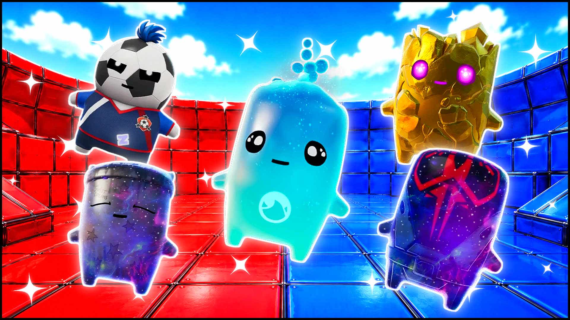 BLUE VS RED KEEP THE EDGE 🔵🔴 — Fortnite Creative map