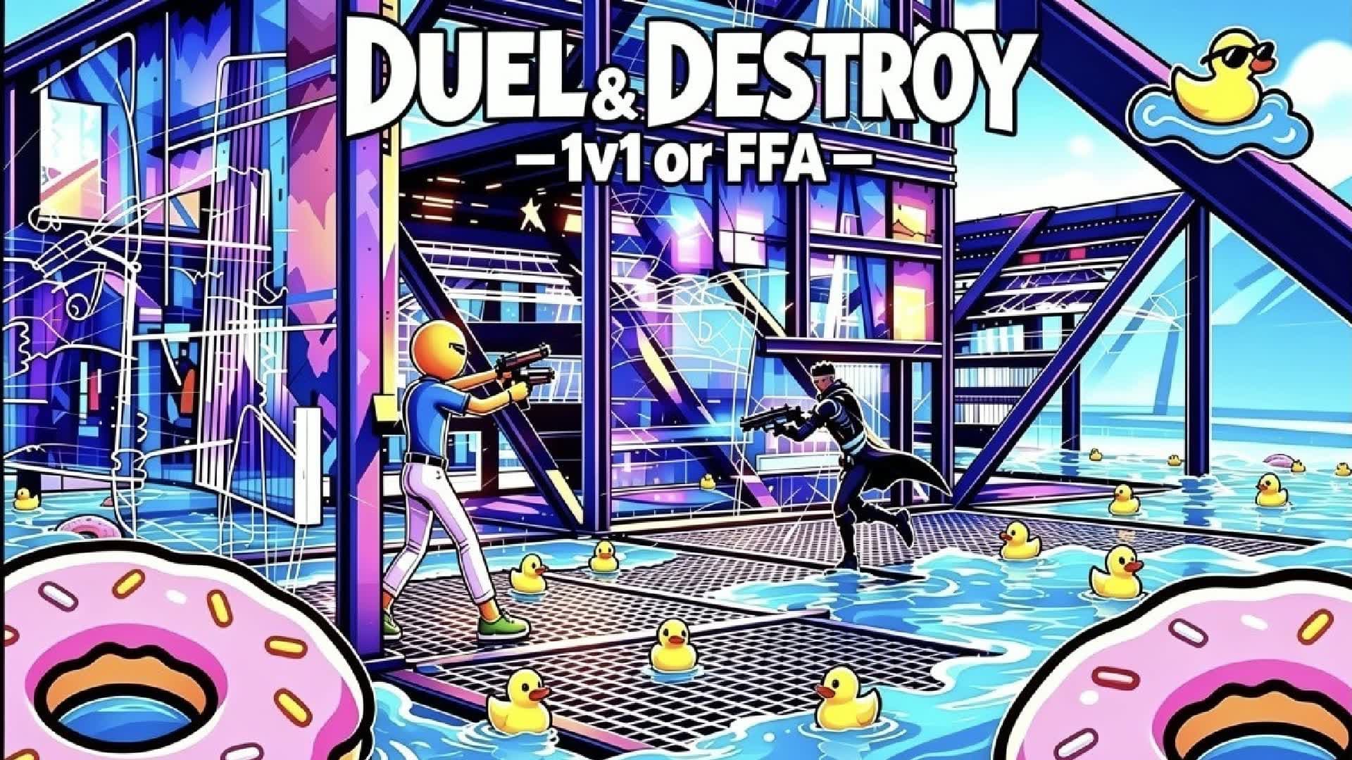 Duel & Destroy 1v1 or FFA — Fortnite Creative map