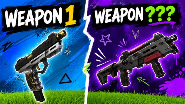 RANDOMIZED GUN GAME 🎲 — Fortnite Creative map cover art
