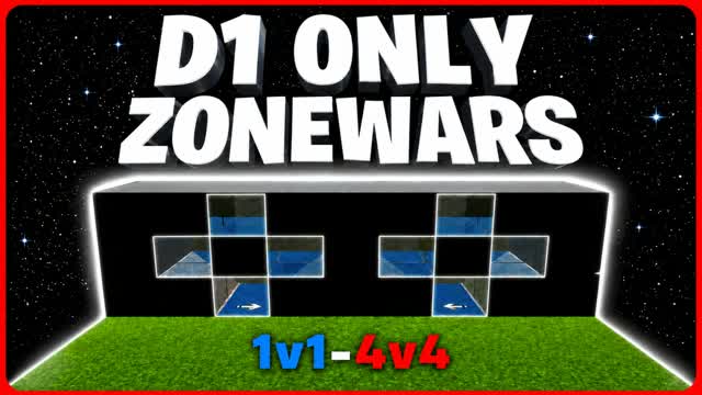 D1 ONLY ZONEWARS (1V1-4V4) — Fortnite Creative map