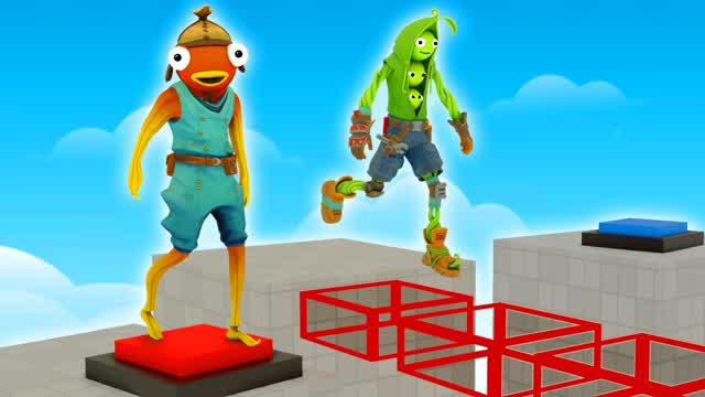 Teamwork Obby Parkour ⭐ — Fortnite Creative map cover art