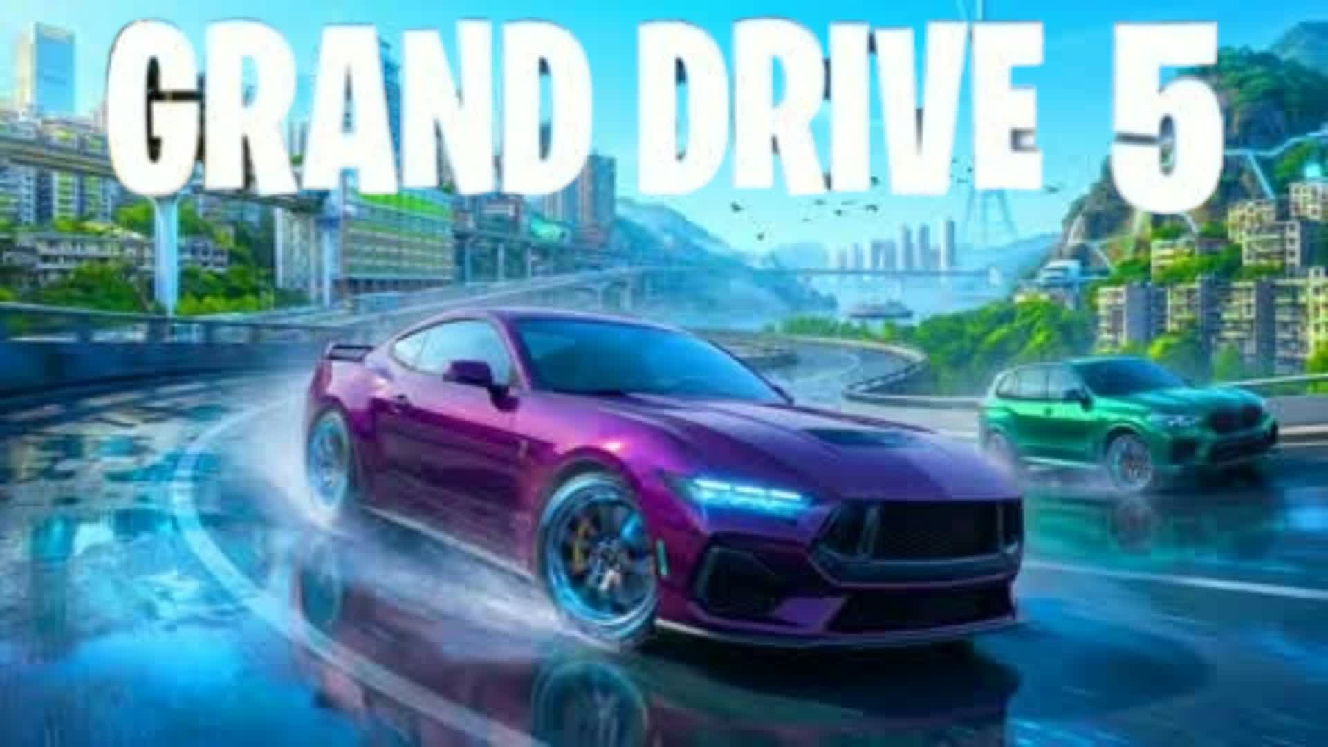GRAND FREE GOLDEN DRIVE 🌄 — Fortnite Creative map