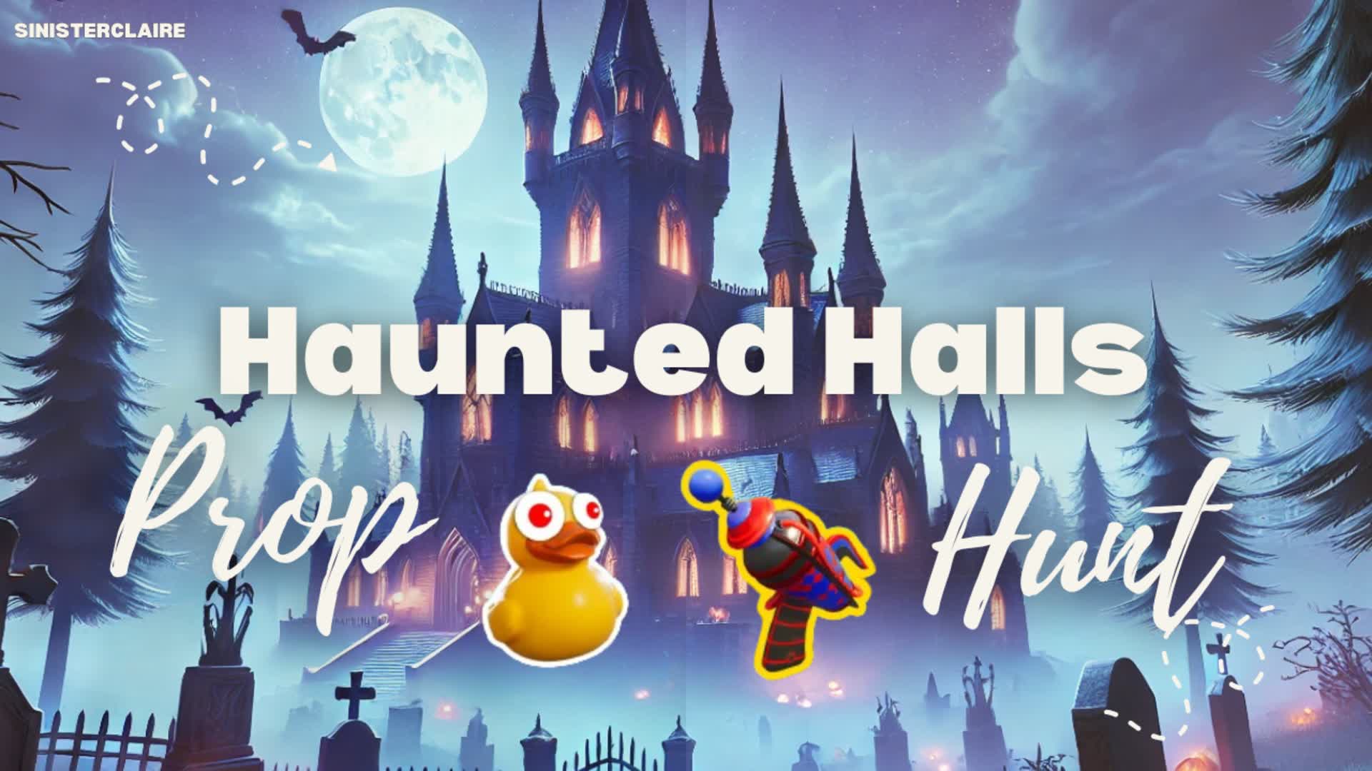 Haunted Halls Prop Hunt — Fortnite Creative map