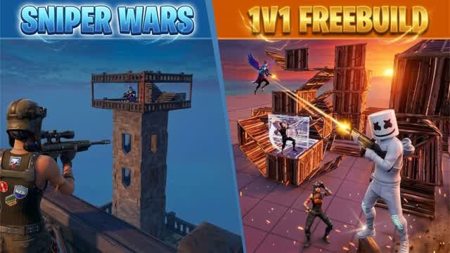 1V1 FREEBULD X SNIPER WARS — Fortnite Creative map