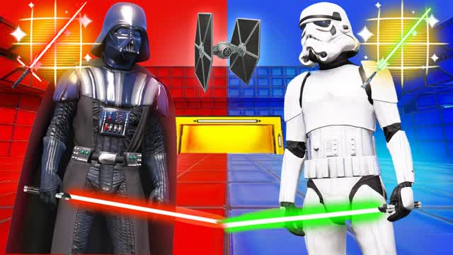 RED VS BLUE SIMPLE STAR WARS — Fortnite Creative map cover art