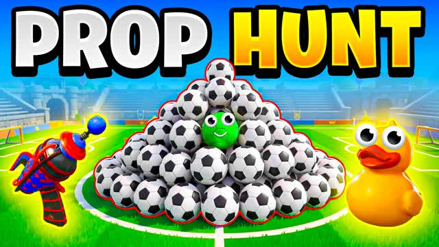 Football Stadium Prop Hunt — Fortnite Creative map