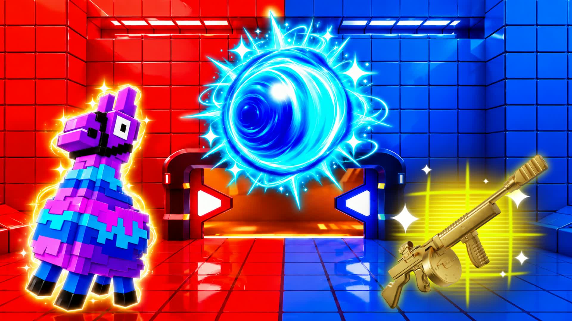 RED VS BLUE NIGHT WARS🔴🔵 — Fortnite Creative map