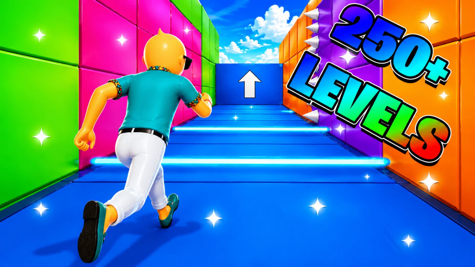 250 LEVEL FUN PARKOUR 🏃 — Fortnite Creative map