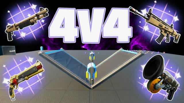 4V4 A — Fortnite Creative map cover art