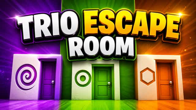 Trio escape Room part 1 — Fortnite Creative map cover art