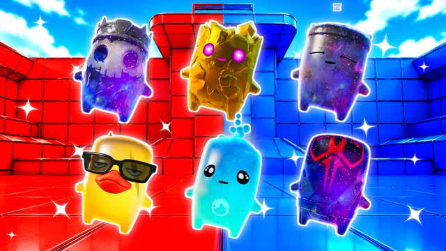 RED VS BLUE KEEP YOUR GROUND 🔴🔵 — Fortnite Creative map cover art