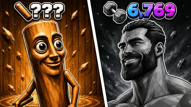 Gigachad vs Tung Sahur Crazy War🌀🔥 — Fortnite Creative map cover art