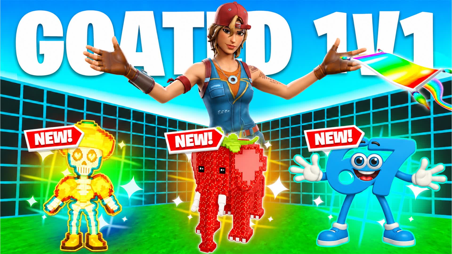 GOATED 1V1 FFA - ALL GUNS MINI CLOWZEN — Fortnite Creative map