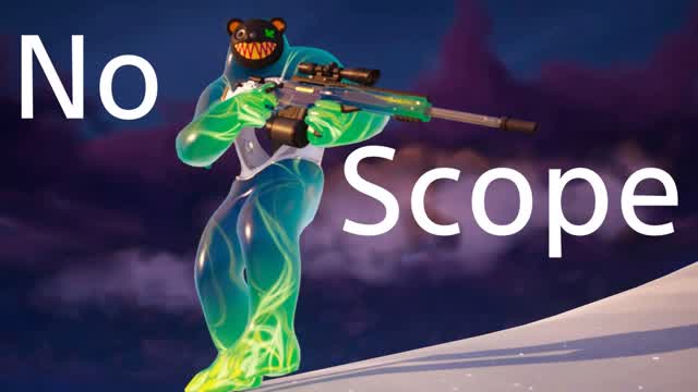 SNIPER NO SCOPE ONLY — Fortnite Creative map cover art