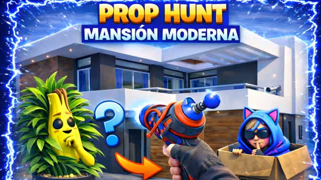 Modern Mansion Prop hunt — Fortnite Creative map cover art