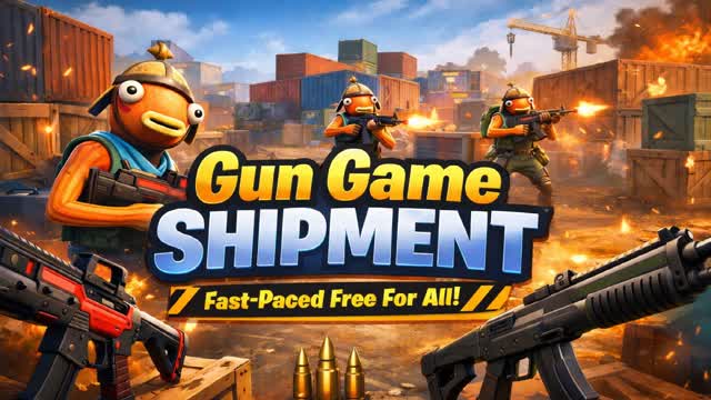 Gun Game in Shipment — Fortnite Creative map cover art