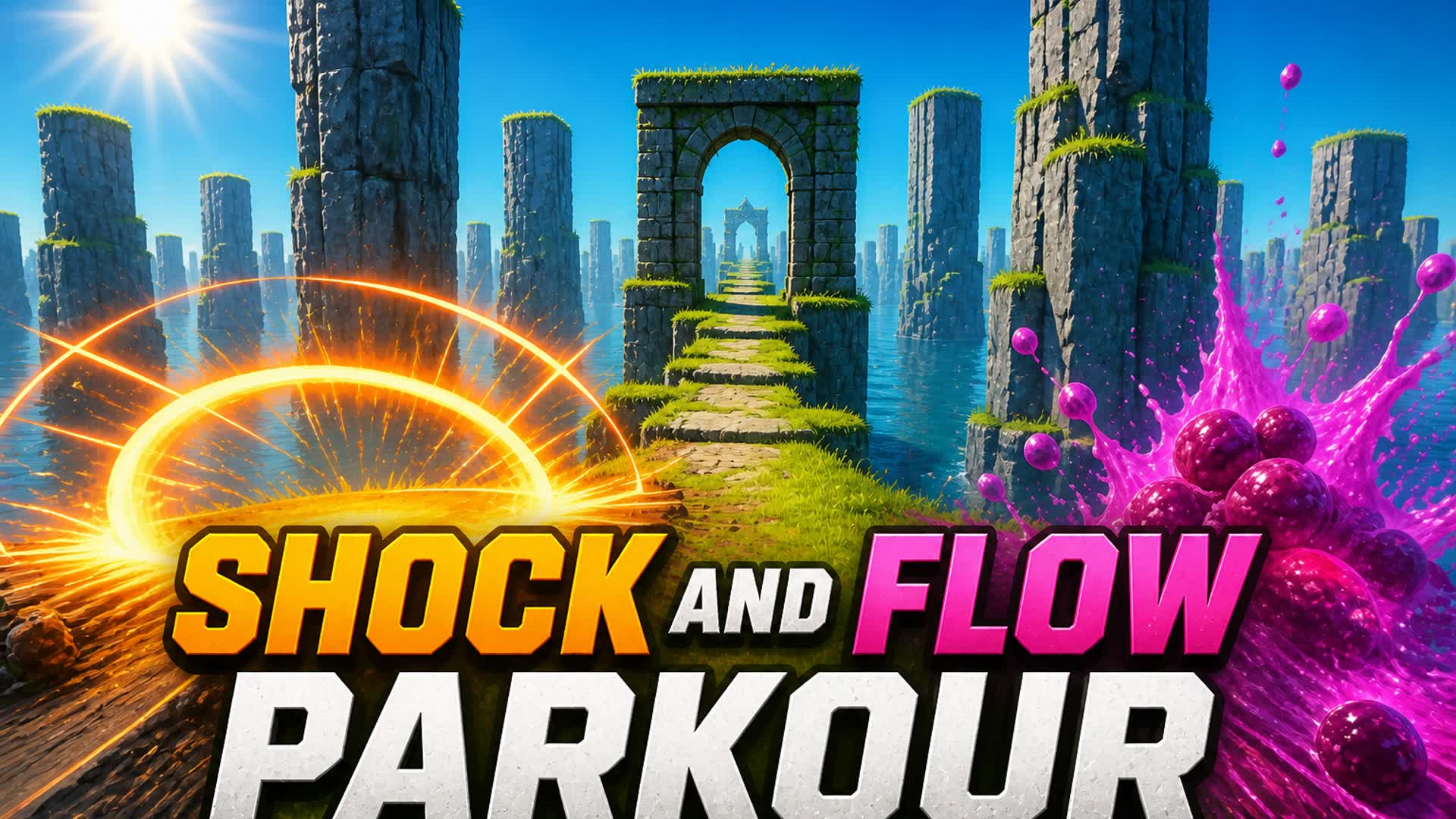 Shock and Flow Parkour — Fortnite Creative map