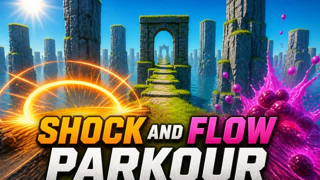 Shock and Flow Parkour — Fortnite Creative map cover art