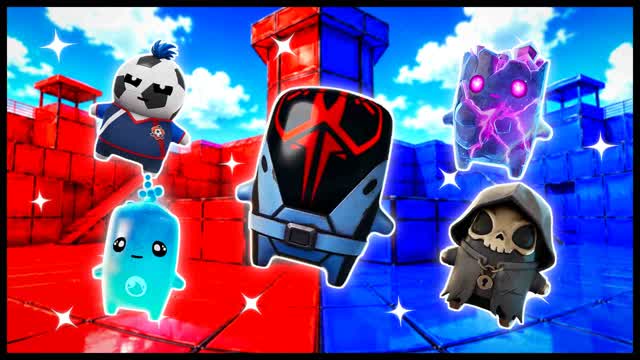 BLUE VS RED KEEP IT CLEAN 🔵🔴 — Fortnite Creative map cover art