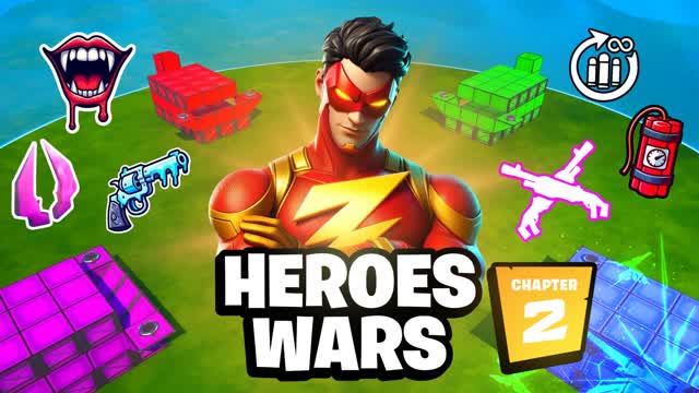 🦸OG HEROES ZONE WARS 🌀 — Fortnite Creative map cover art