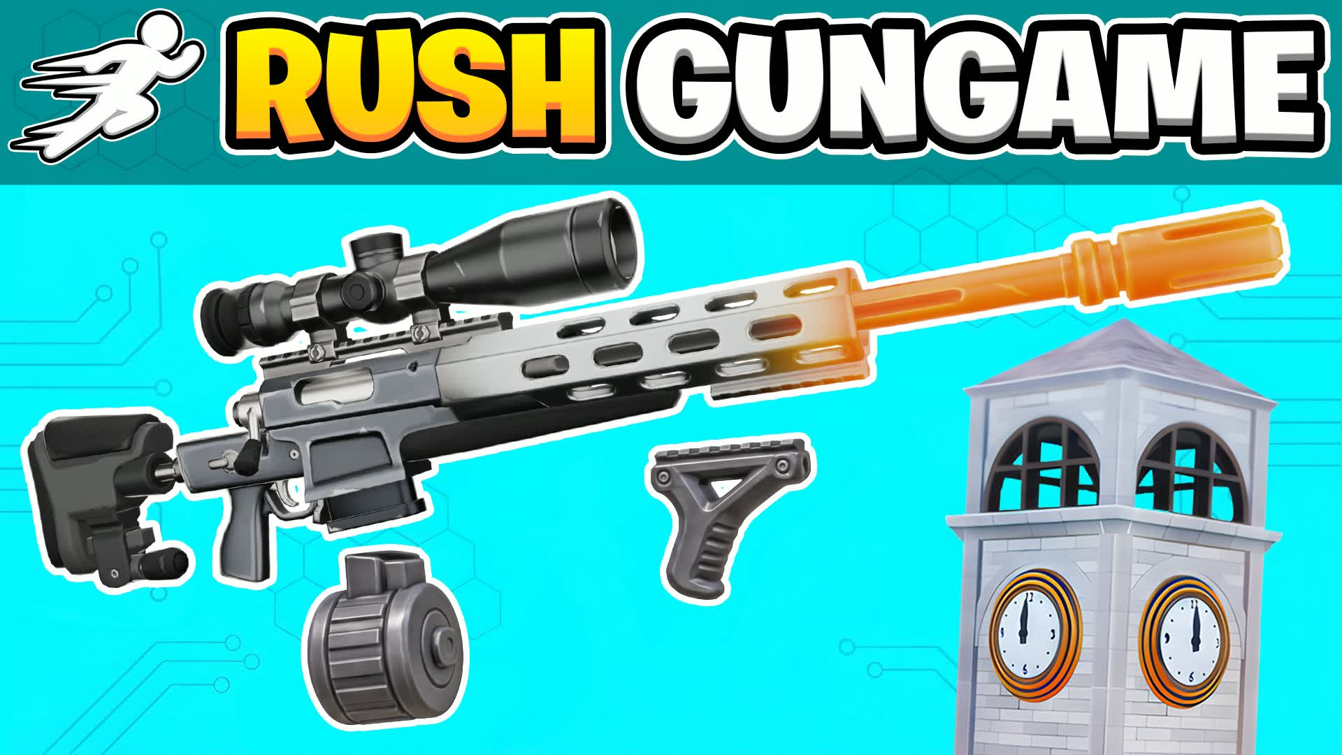 RUSH GUNGAME — Fortnite Creative map