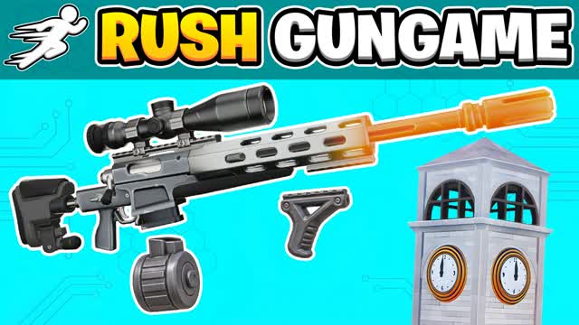RUSH GUNGAME — Fortnite Creative map