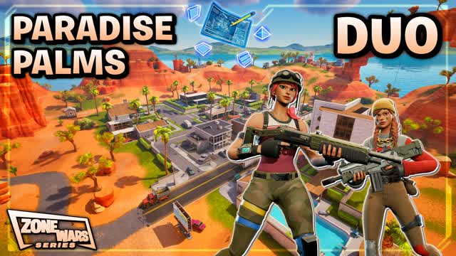(Duo👥) Paradise Zone Wars [Series] — Fortnite Creative map