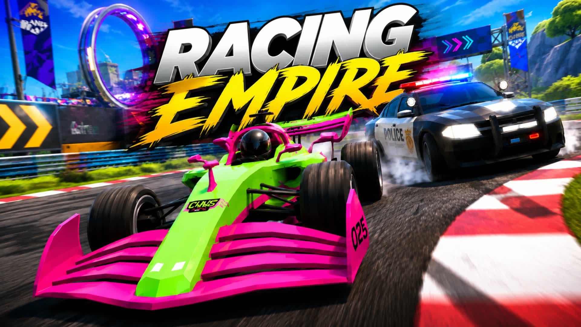 RACING EMPIRE: DRIVE & COLLECT — Fortnite Creative map