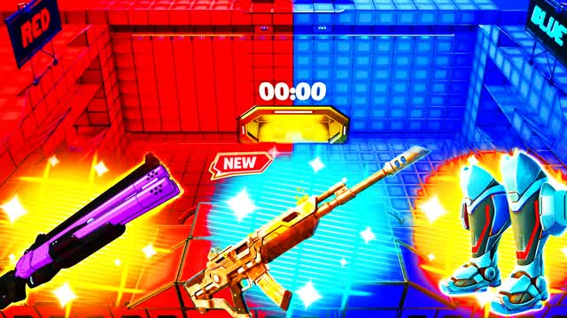 RVB CRAZY SUPER RED VS BLUE 🔴🔵 — Fortnite Creative map