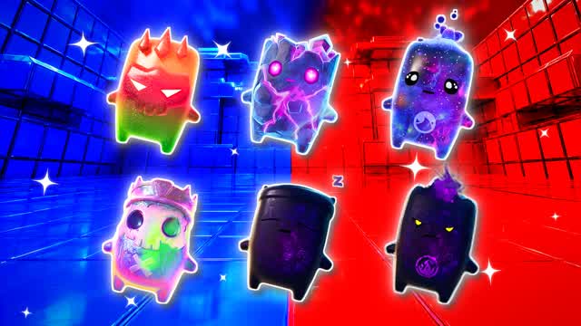 BLUE VS RED FIRE ARC 🔵🔴 — Fortnite Creative map cover art