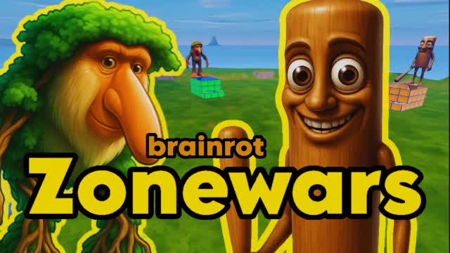 BRAINROT ZONEWARS 3V3V3 — Fortnite Creative map cover art