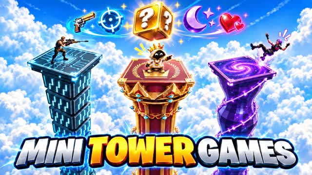 Mini Tower Games — Fortnite Creative map cover art