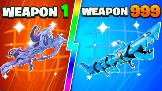 😎 GUN GAME🔫SUPER ONE SHOT💥KPOP — Fortnite Creative map cover art