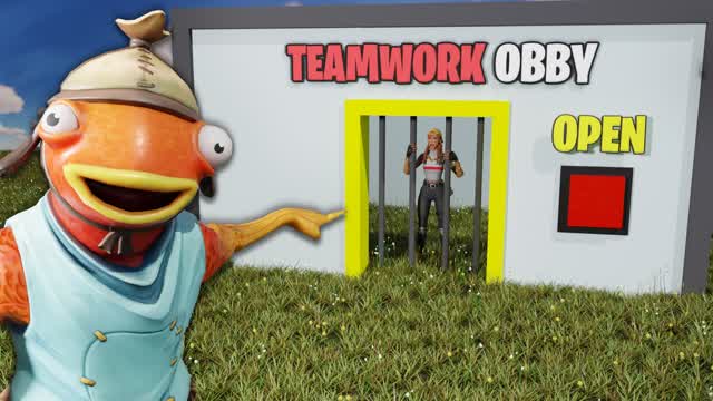 CARRY A FRIEND (TEAMWORK OBBY) — Fortnite Creative map