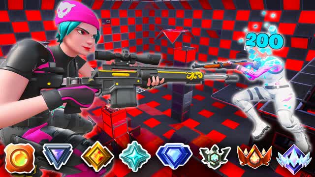 SNIPER ONE SHOT (FFA) 🎯 — Fortnite Creative map cover art