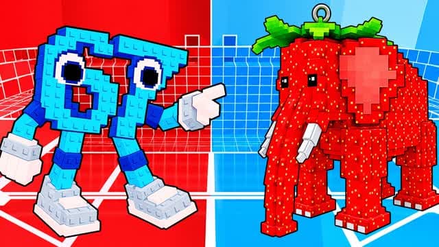 BRAINROTS VS ANIMALS 🌟 RED VS BLUE — Fortnite Creative map cover art
