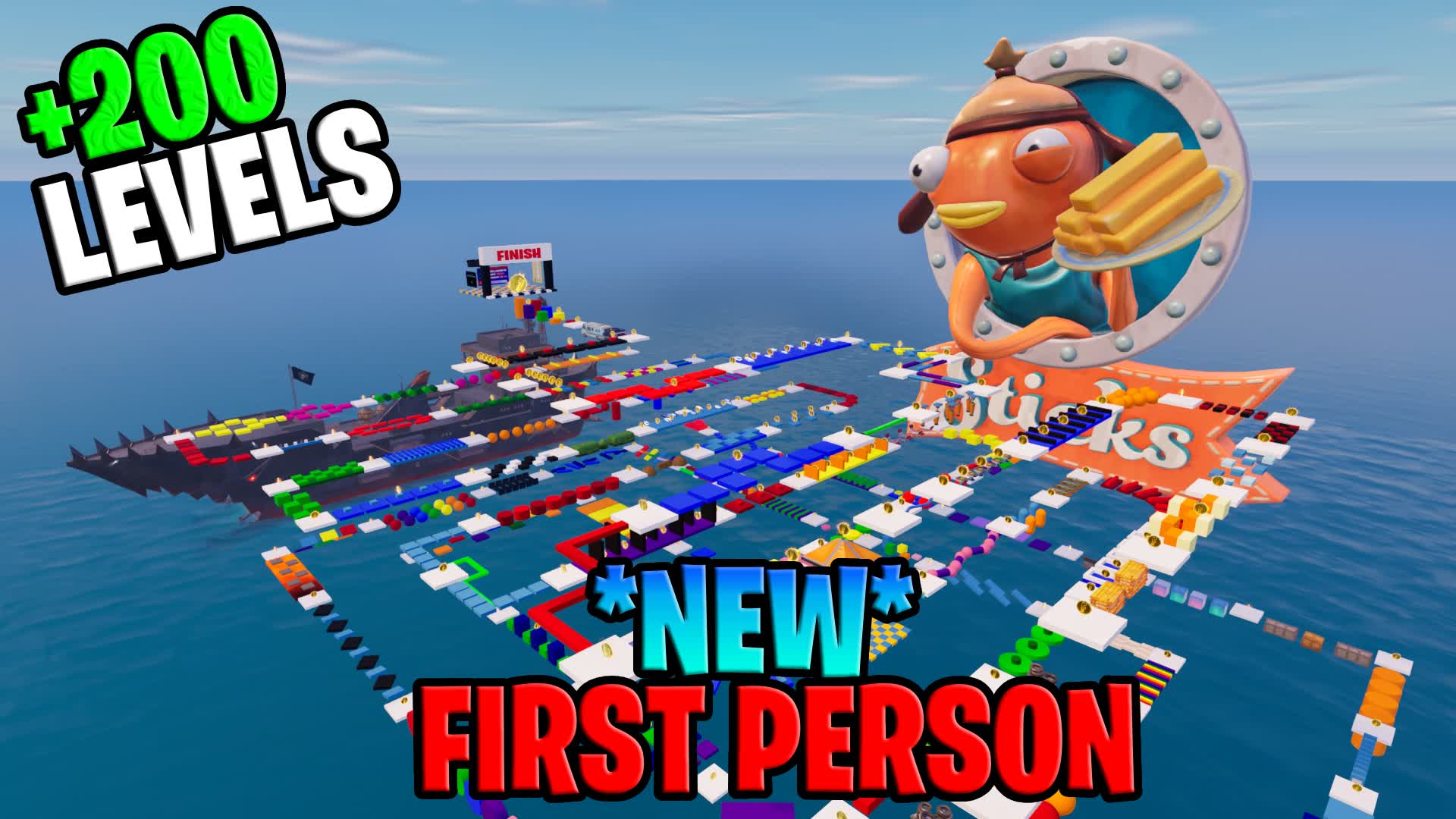 FIRST PERSON OBBY 200+ — Fortnite Creative map