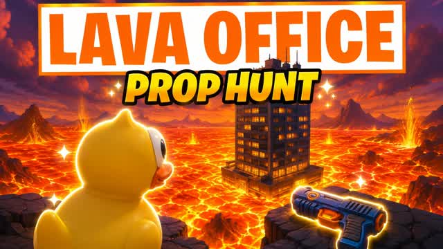 🏃‍♂️Lava Floor: Prop Hunt Office 🌋 — Fortnite Creative map