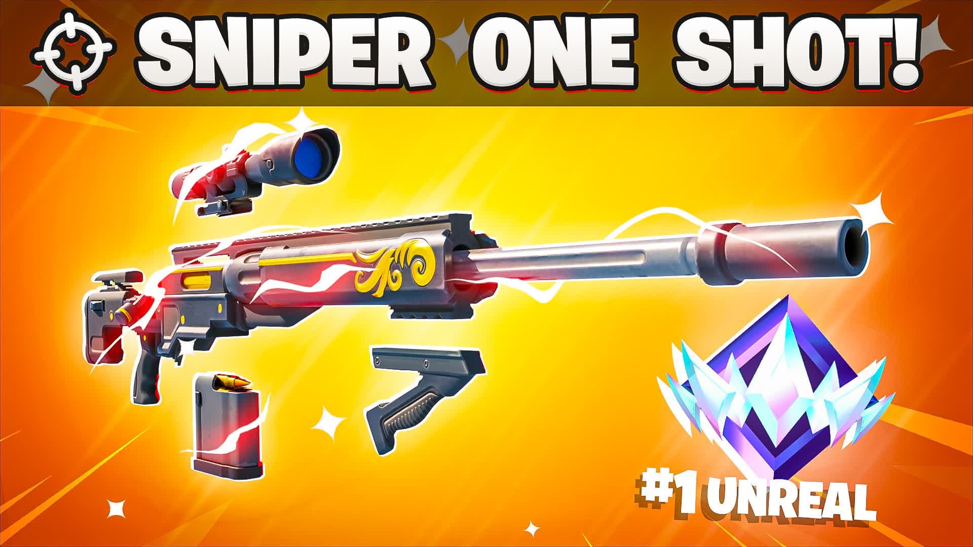 SNIPER ONE SHOT TILTED TOWER — Fortnite Creative map