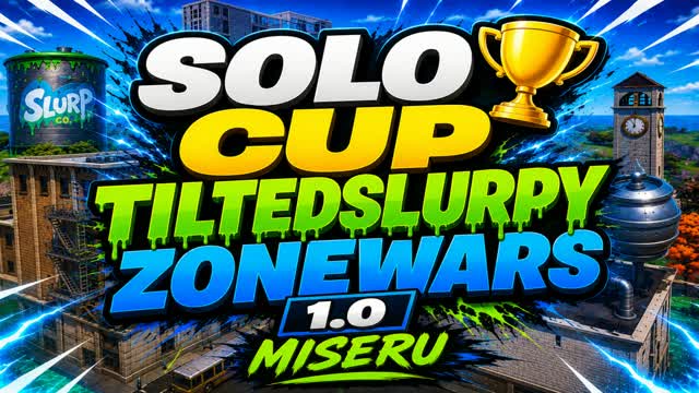 SOLO CUP ZONE WARS TiltetSlurpy [Miseru] — Fortnite Creative map cover art